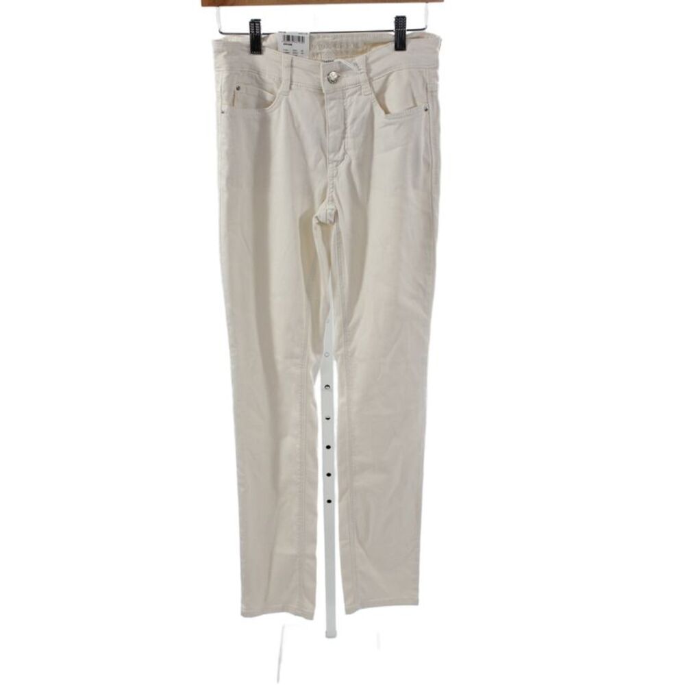 Mac Jeans Womens Straight Jeans Beige High Rise Size 32